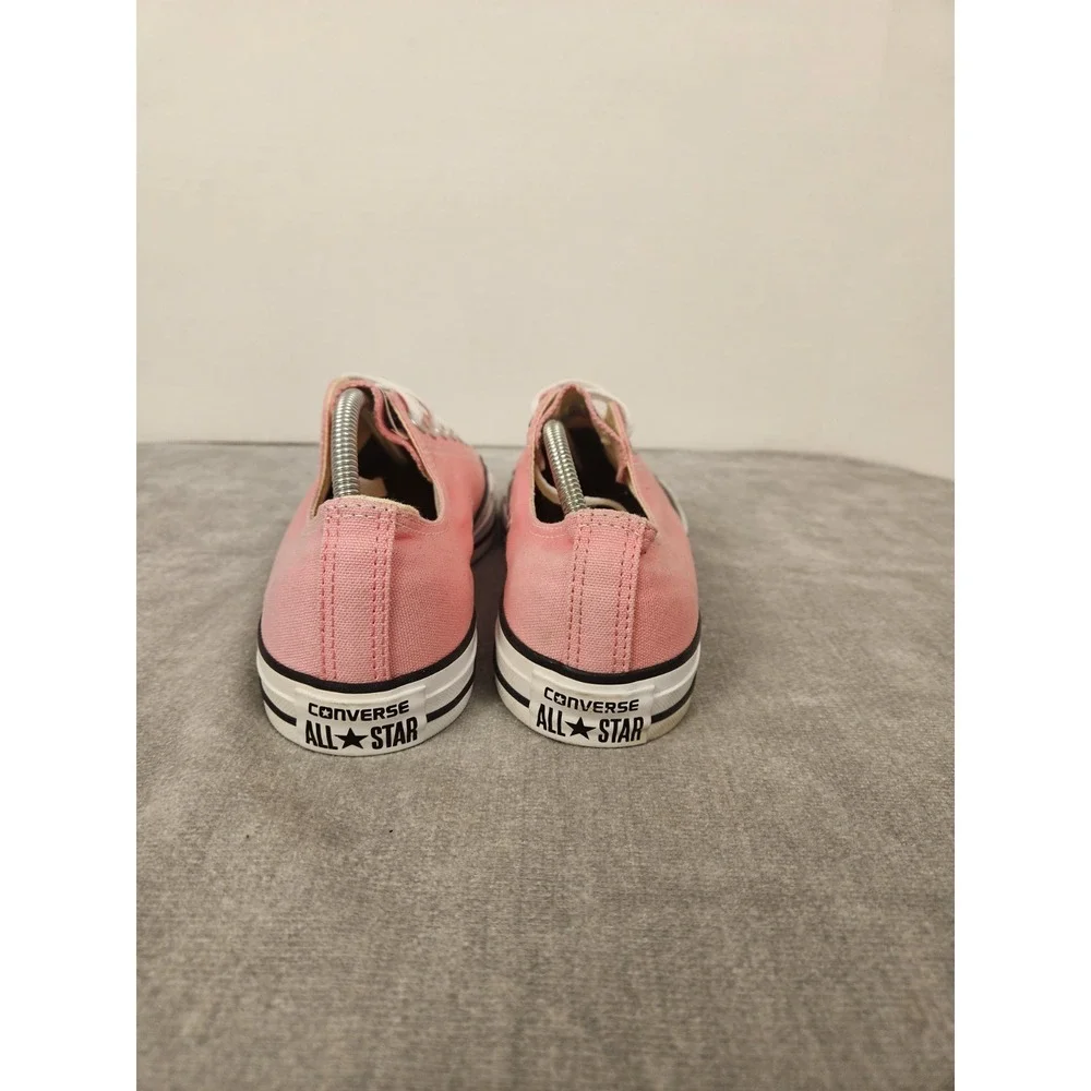 Converse Chuck Taylor All Star Low Mens 8.5 Womens 10.5 Pink Canvas Sneakers OX